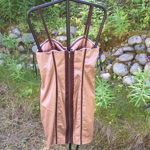Bebe 2 Tone Body Con Corset Dress Size Medium